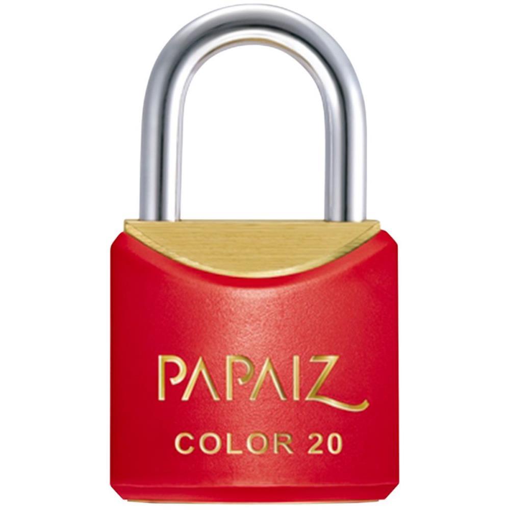 CADEADO COLORIDO VERMELHO SM CR20 20MM PAPAIZ UNIDADE