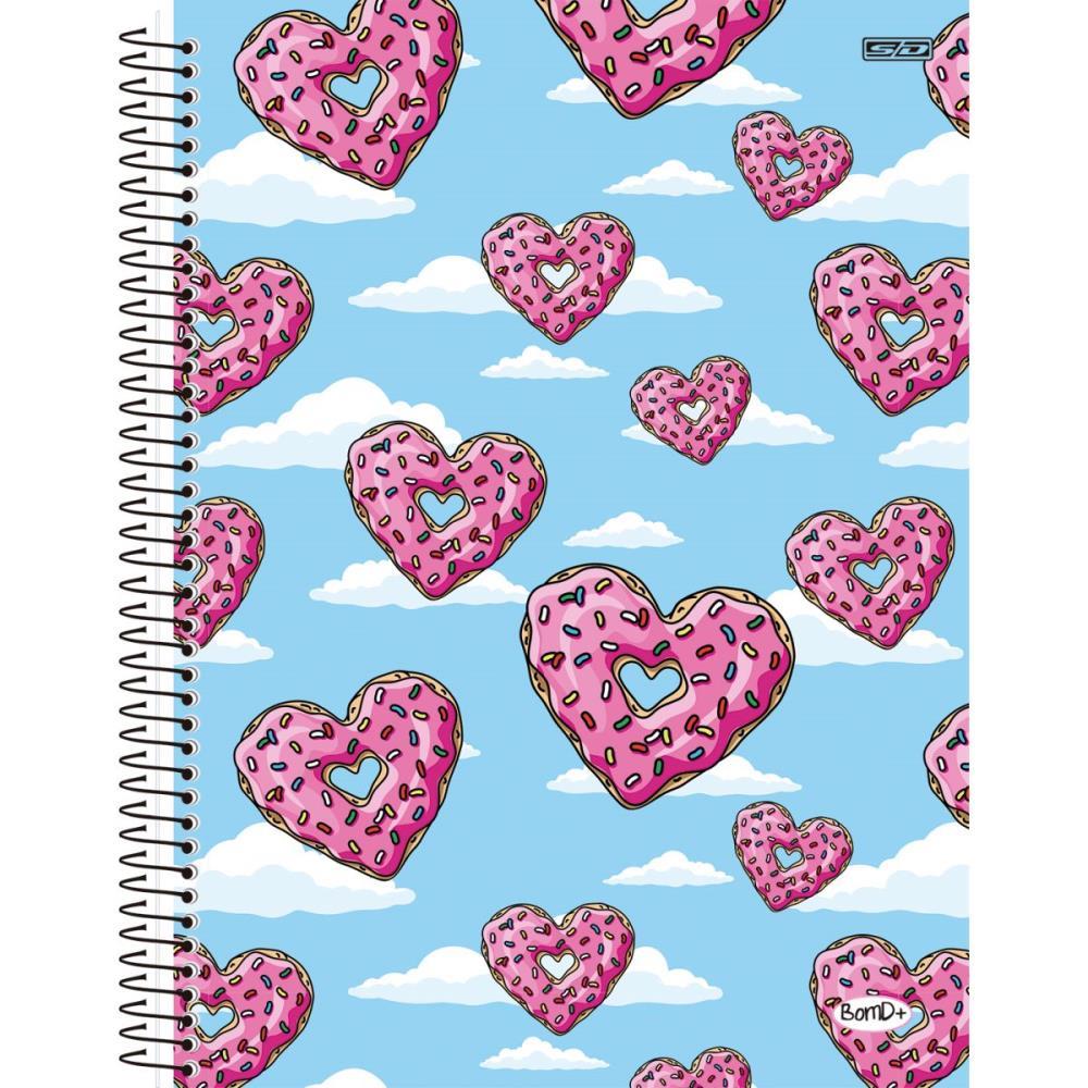 CADERNO 01X1 CAPA DURA BOM D+ FEMININO 80F SD INOVACOES PCT.C/04