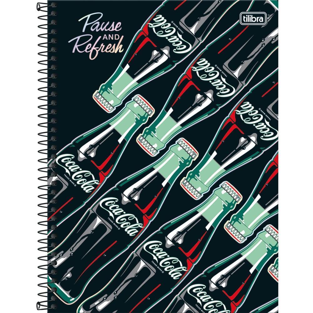 CADERNO 01X1 CAPA DURA COCA COLA CONNECT 80FLS TILIBRA PCT.C/04