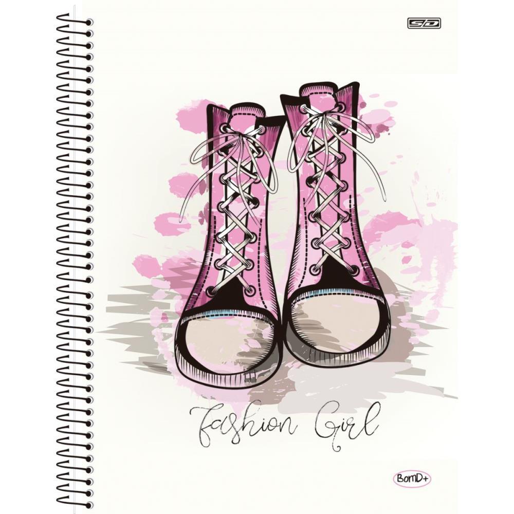 CADERNO 15X1 CAPA DURA BOM D+ FEMININO 240F SD INOVACOES PCT.C/02