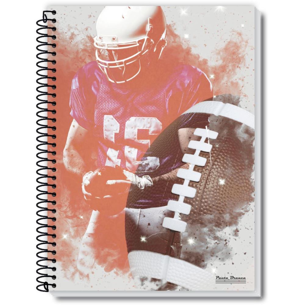 CADERNO 15X1 CAPA DURA ROX 300FLS. PAUTA BRANCA PCT.C/02