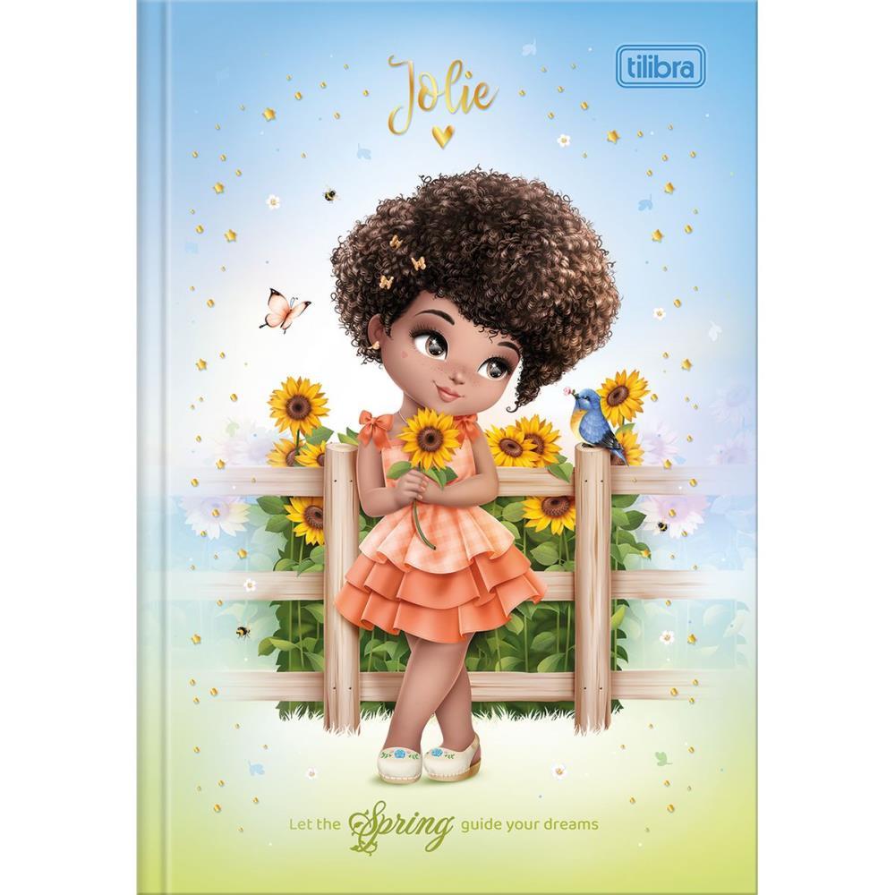 CADERNO BROCHURA 1/4 CAPA DURA JOLIE 80FLS. TILIBRA PCT.C/05