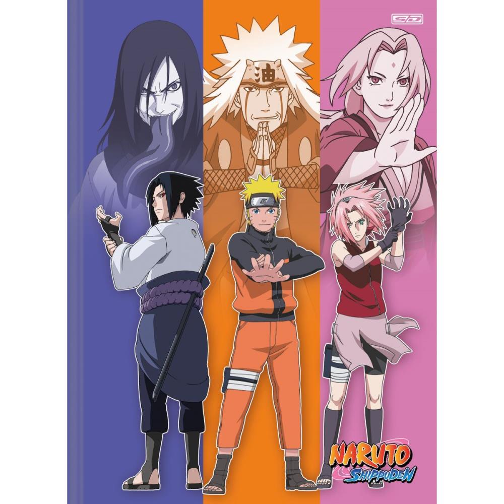 CADERNO BROCHURA 1/4 CAPA DURA NARUTO 80F SD INOVACOES PCT.C/05