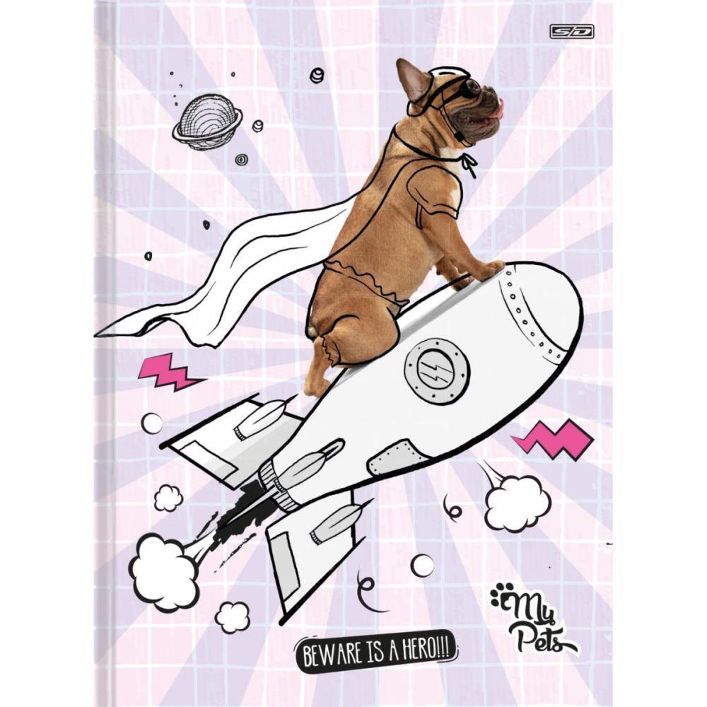CADERNO BROCHURAO CAPA DURA MY PETS 48F SD INOVACOES PCT.C/10
