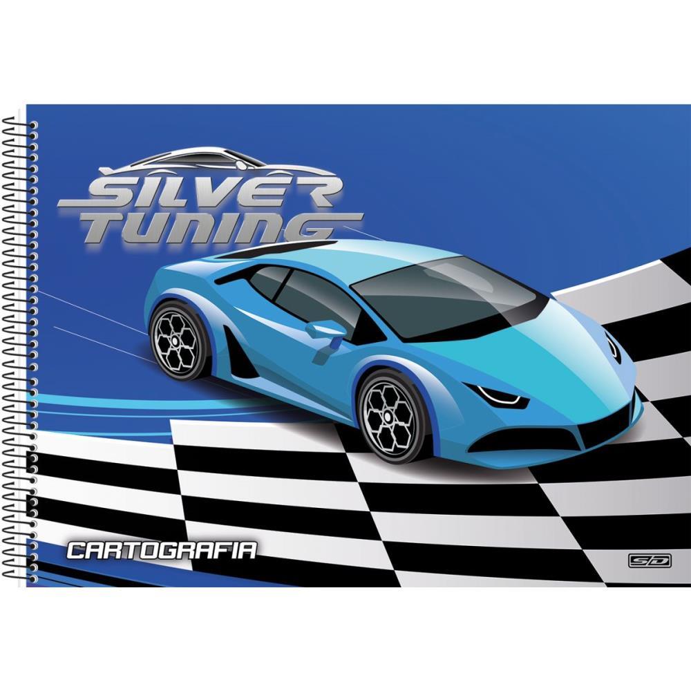 CADERNO DESENHO UNIV CAPA DURA SILVER TUNING 60F SD INOVACOES PCT.C/05