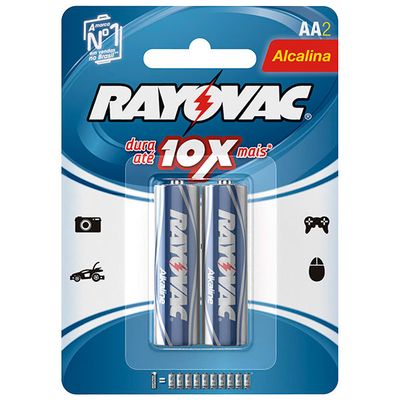 Pilhas Alcalinas Rayovac Pequena Aa C/2