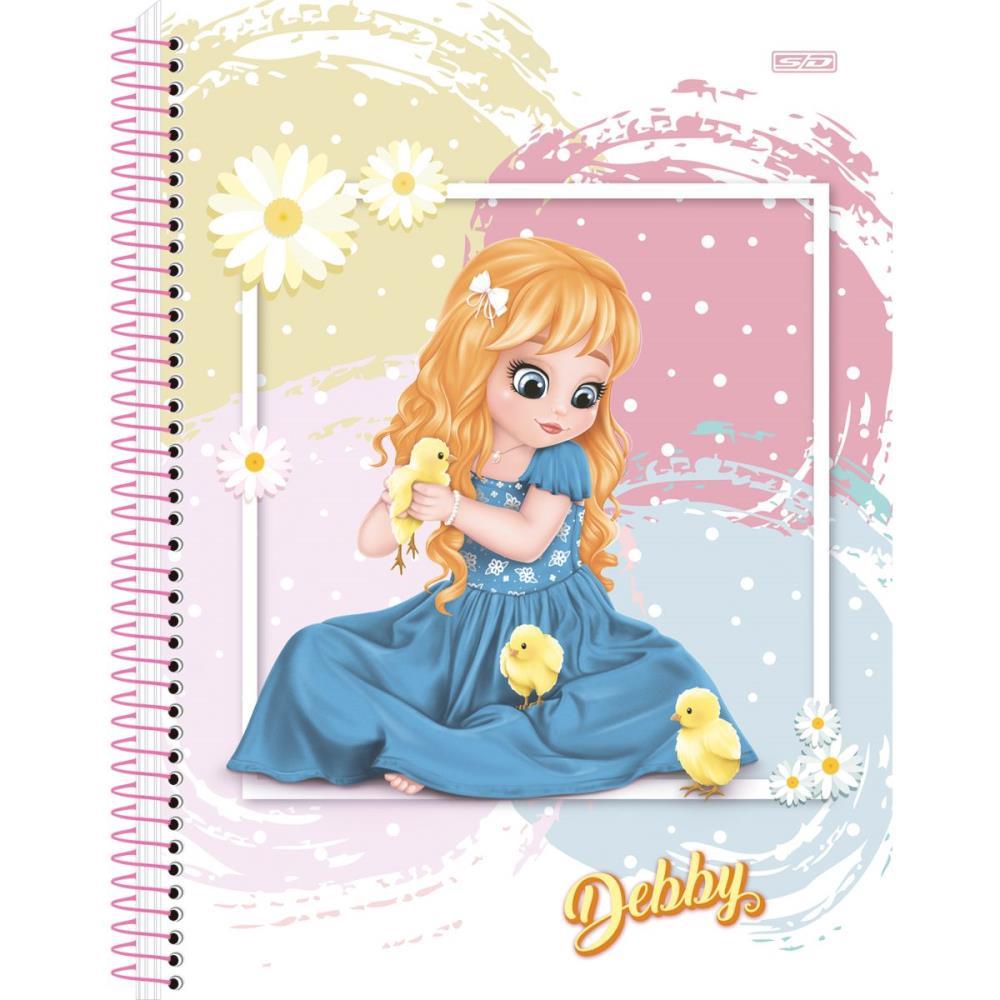CADERNO ESPIRAL 1/4 CAPA DURA DEBBY 80F SD INOVACOES PCT.C/10