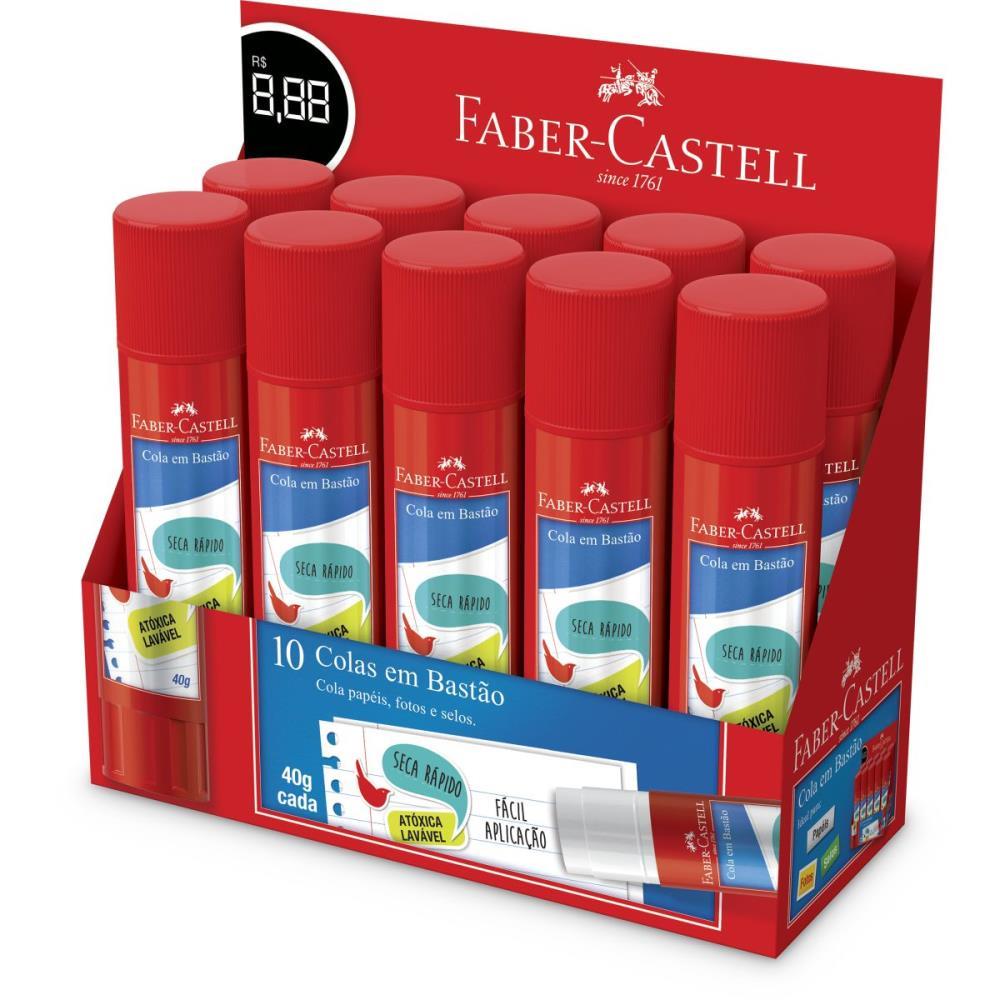 COLA EM BASTAO 40G FABER-CASTELL CX.C/10