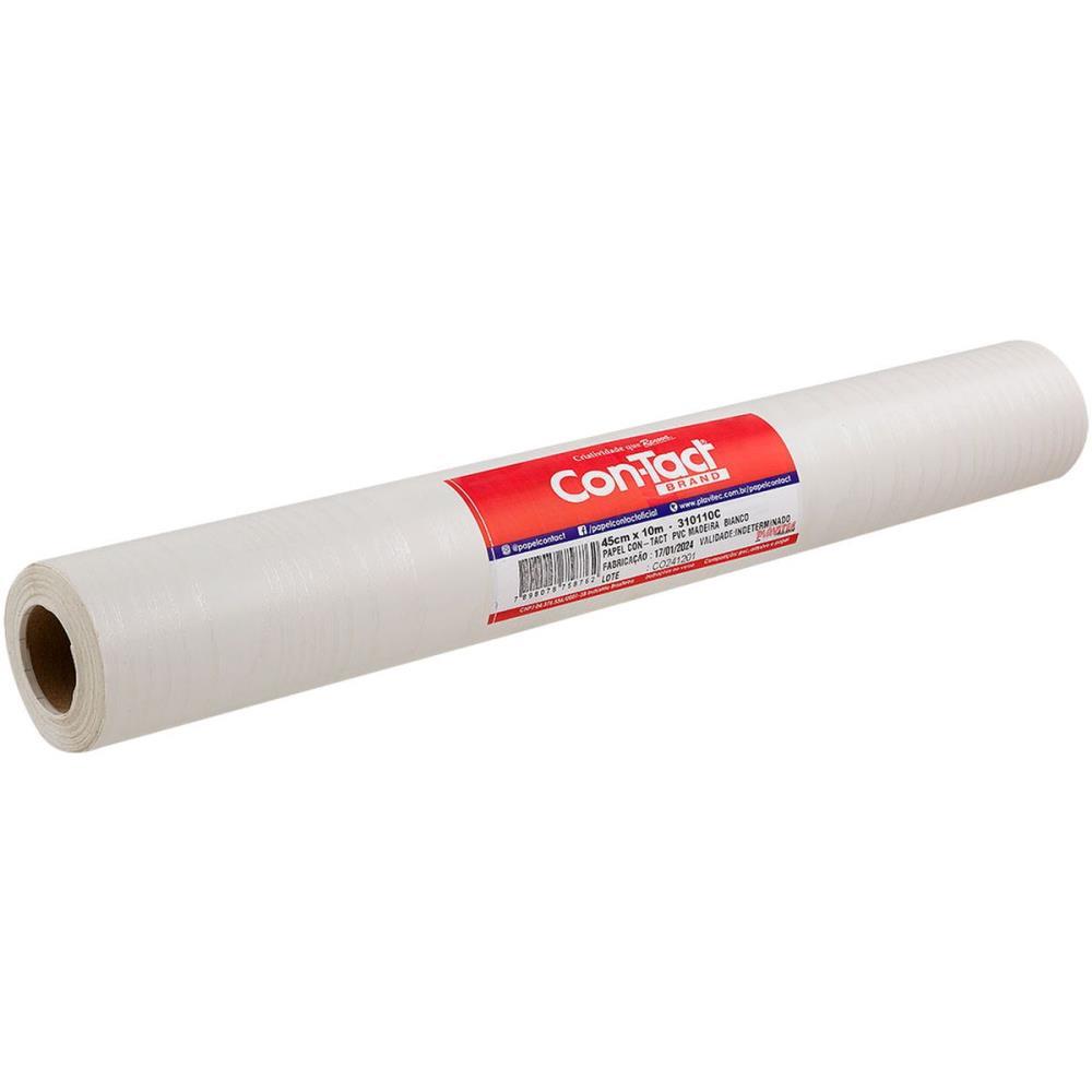 CONTACT DECORADO 45CMX10M MADEIRA BIANCO CONTACT ROLO