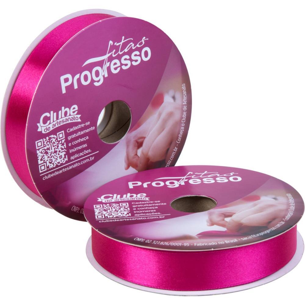 FITA DE CETIM 22MM 50M. PINK 303 FITAS PROGRESSO ROLO