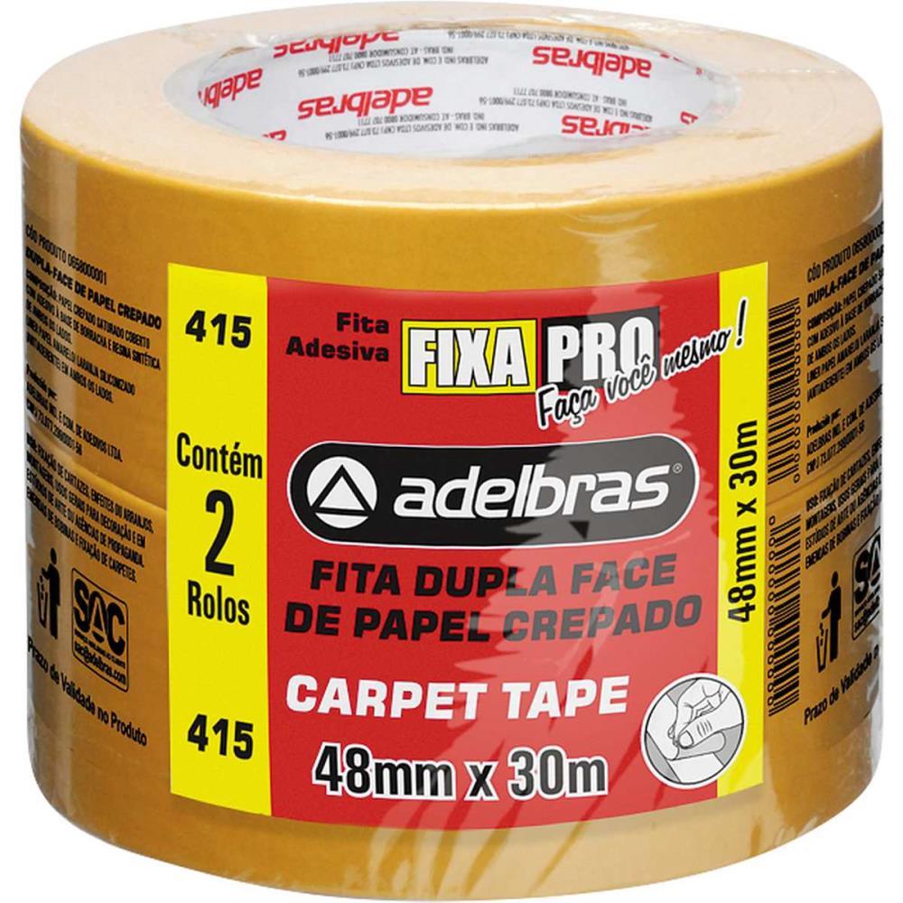 FITA DUPLA FACE CARPET TAPE 48MMX30M ADELBRAS PCT.C/02