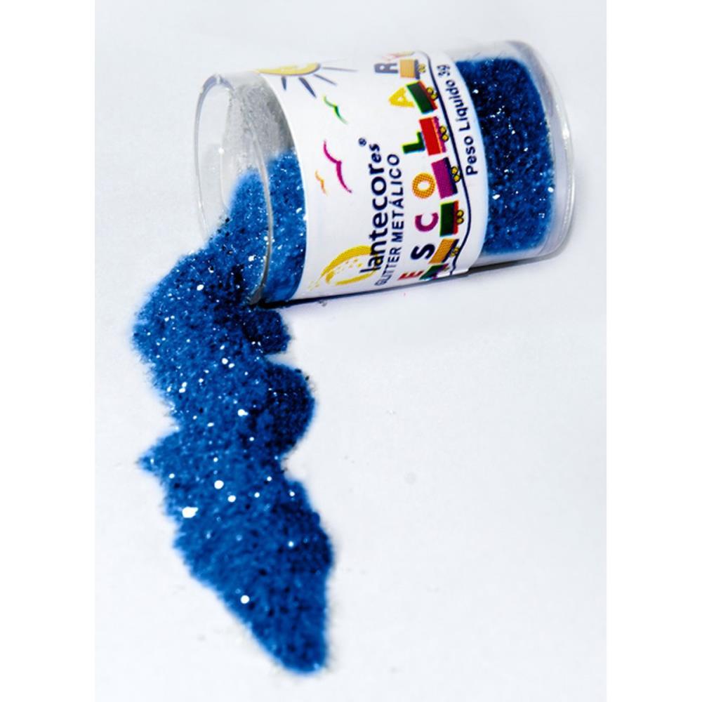 GLITTER PVC AZUL ROYAL POTES 3G. LANTECOR PCT.C/12