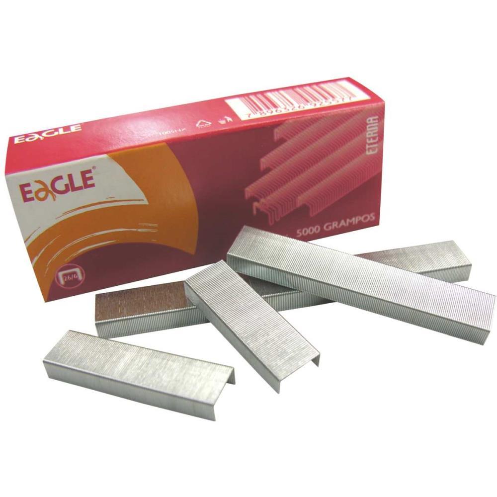 GRAMPO PARA GRAMPEADOR 26/6 GALVANIZADO 5000 EAGLE SERTIC CAIXA