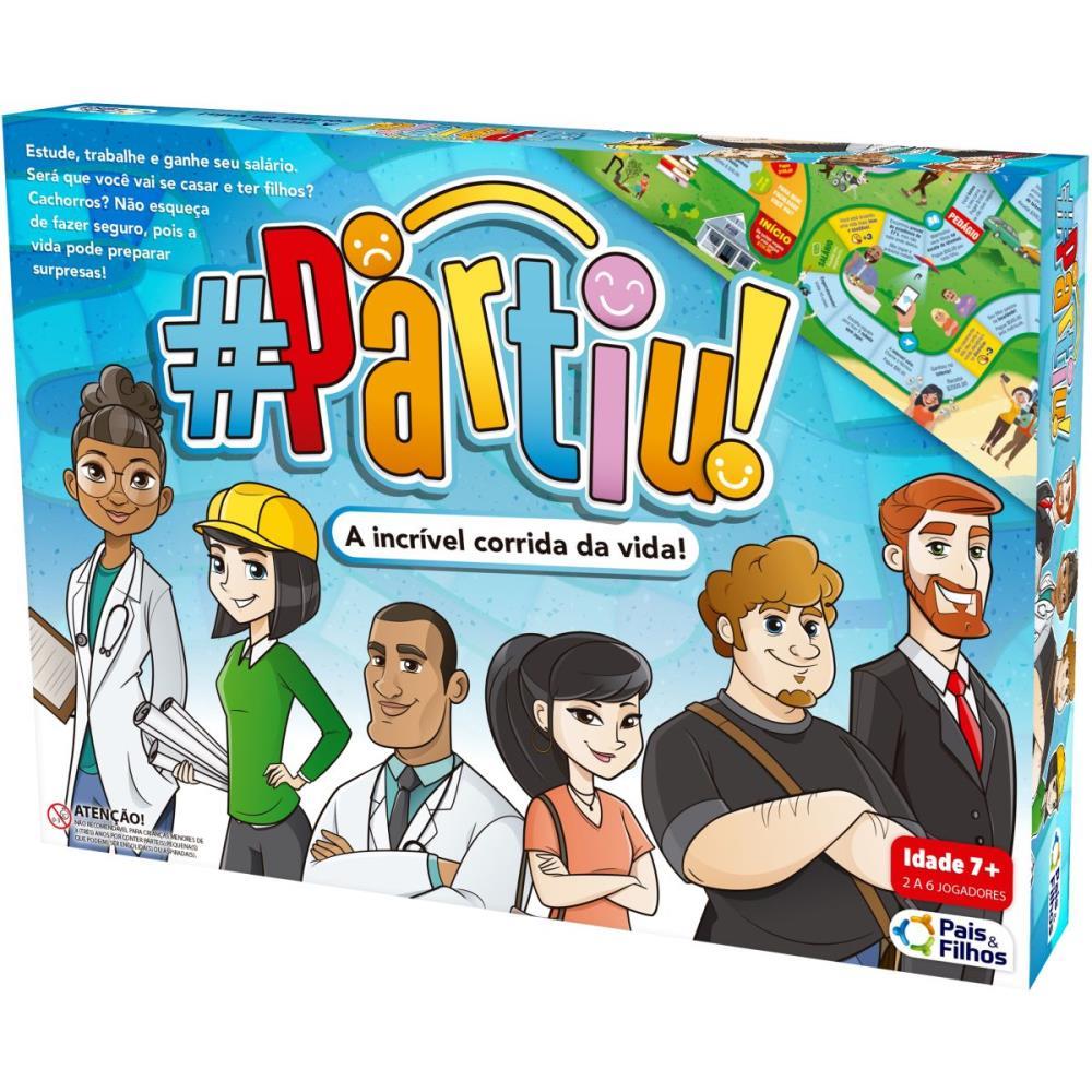 JOGO DE TABULEIRO PARTIU INCRIVEL CORRIDA PAIS E FILHOS UNIDADE