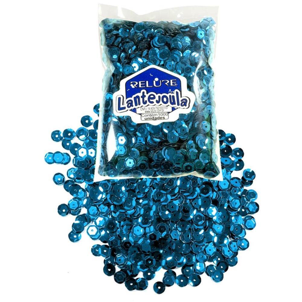 LANTEJOULA METALIZADA AZUL ROYAL N.08 C/1000UNID. HONEY PACOTE