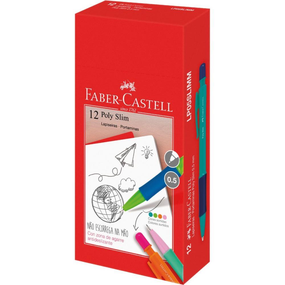 LAPISEIRA 0.5MM POLY SLIM MIX (S) FABER-CASTELL CX.C/12