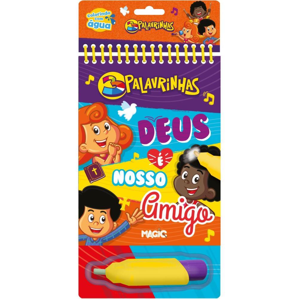 LIVRO AQUABOOK 3 PALAVRINHAS 24X14CM 10PGS MAGIC KIDS UNIDADE