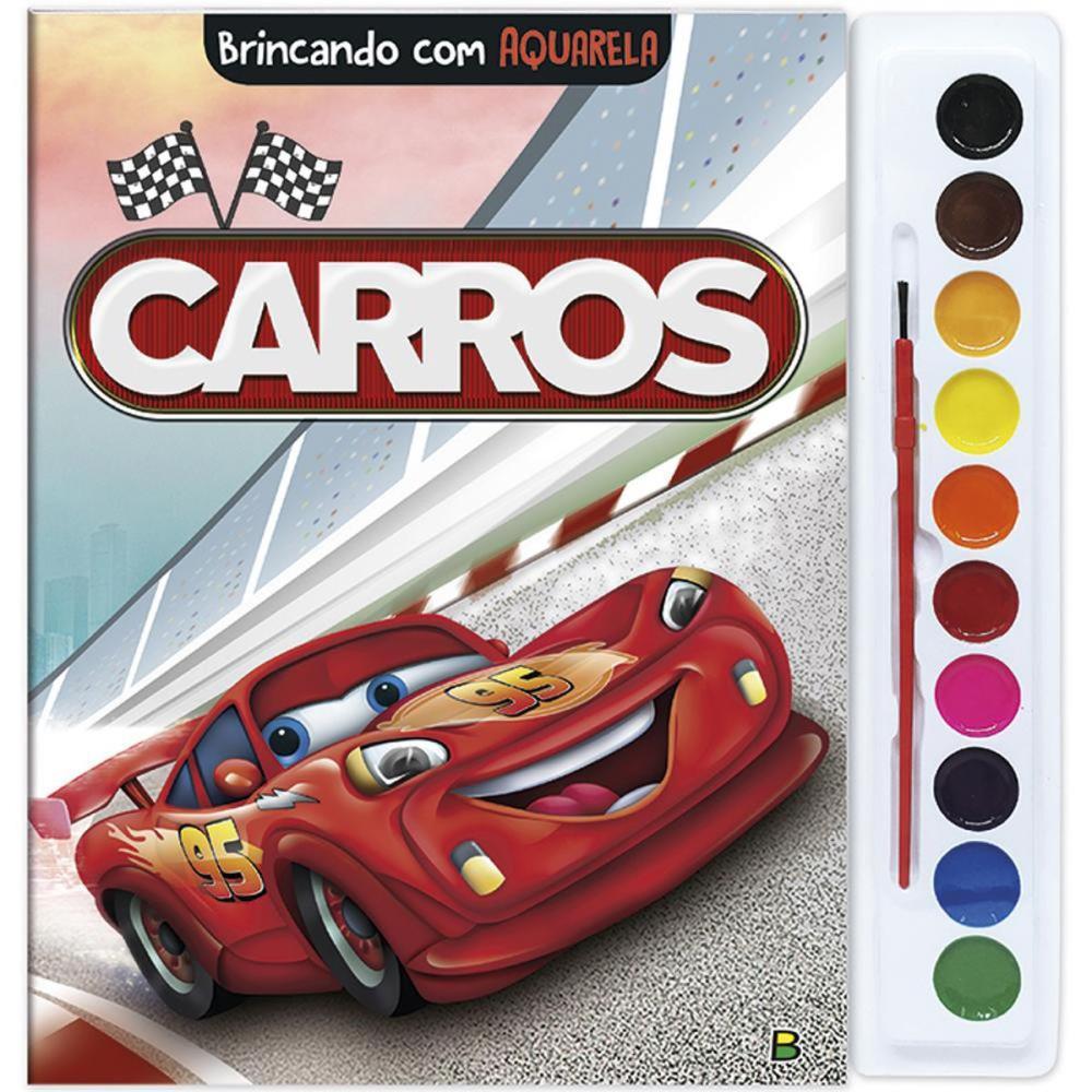 LIVRO AQUARELA CARROS 27X28CM 16PAG TODOLIVRO UNIDADE