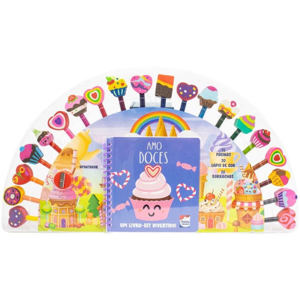 LIVRO BRINQUEDO ILUSTRADO KIT DIVERTIDO EU AMO DOCES TODOLIVRO UNIDADE