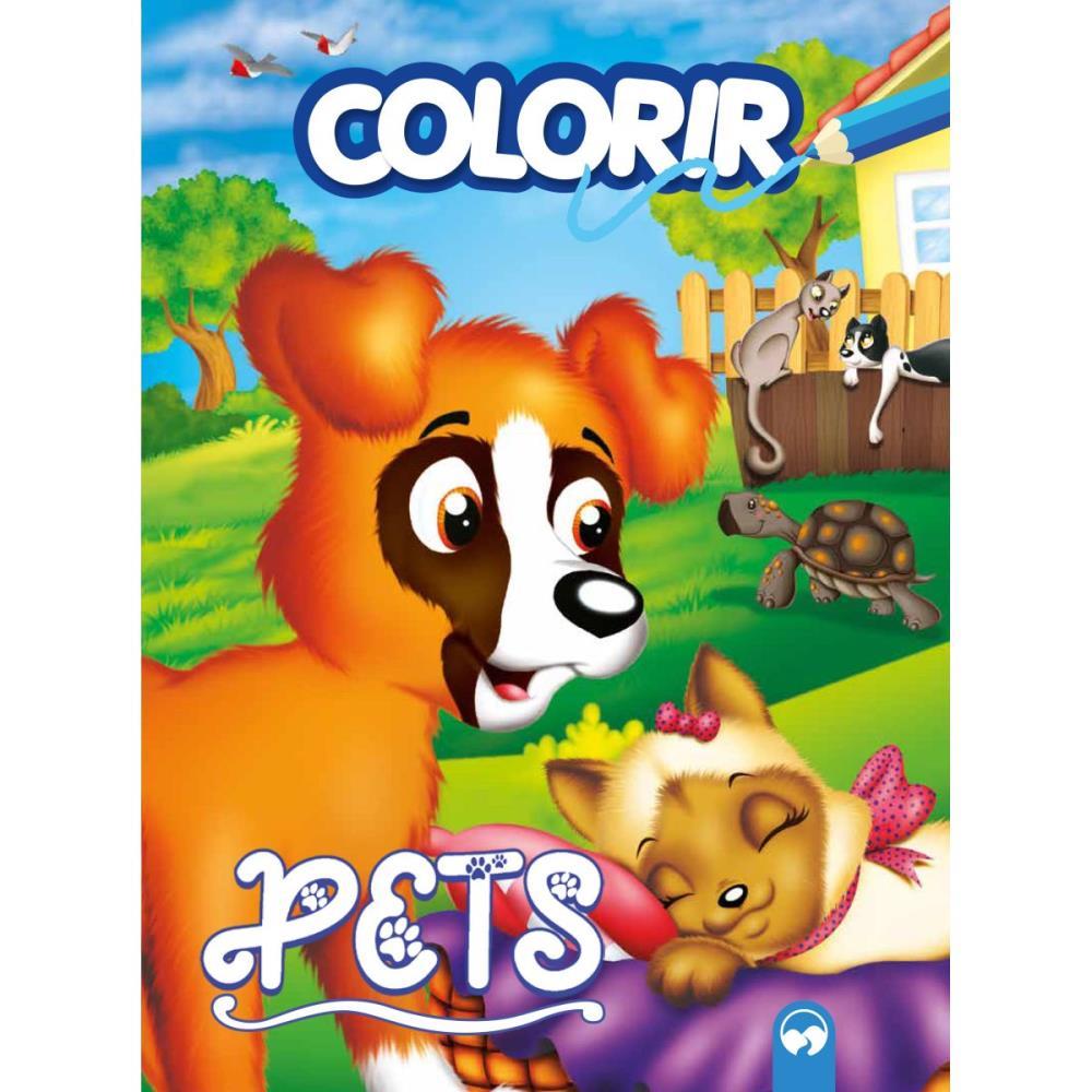 LIVRO INFANTIL COLORIR PETS 16PGS VALE DAS LETRAS UNIDADE