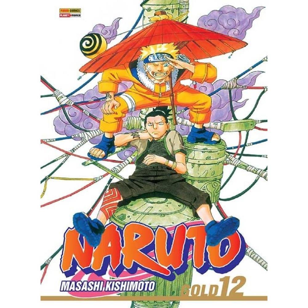 LIVRO MANGA NARUTO GOLD EDITION N.12 PANINI UNIDADE