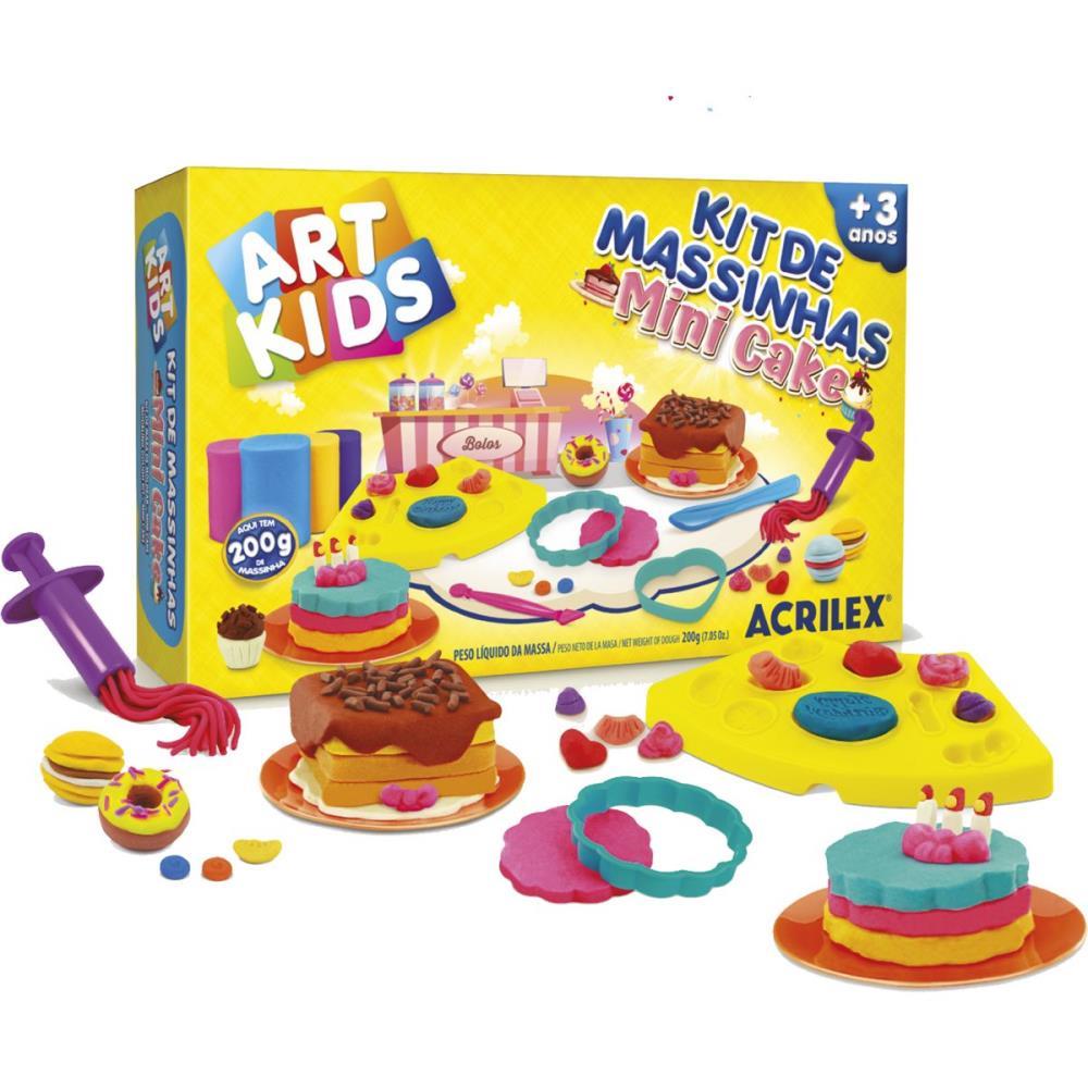 MASSA PARA MODELAR CRIATIVA ART KIDS MINI CAKE 200G ACRILEX UNIDADE