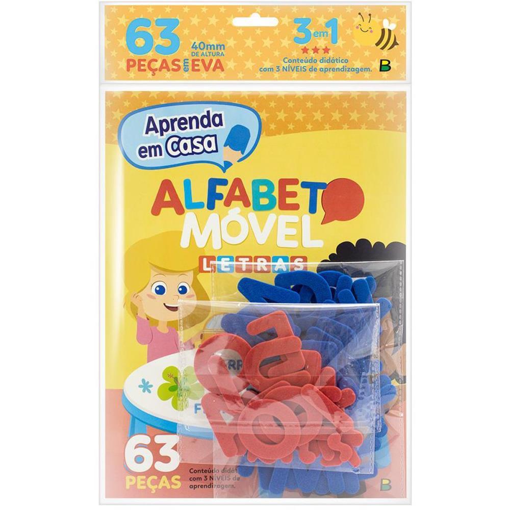 MATERIAL DIDATICO EVA APRENDA EM CASA ALF.MOVEL 63PC TODOLIVRO UNIDADE