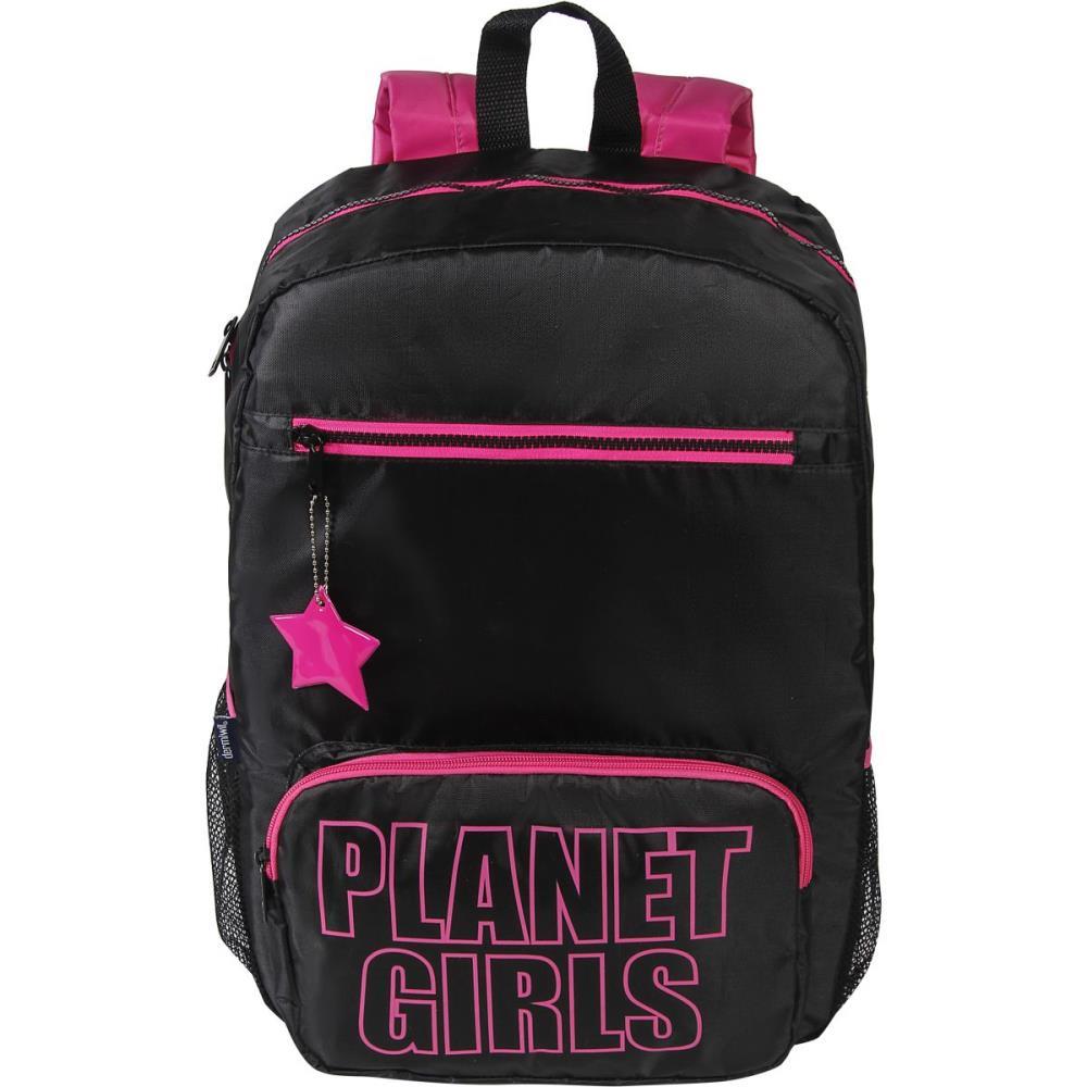 MOCHILA PLANET GIRLS G PRETO/PINK DERMIWIL UNIDADE