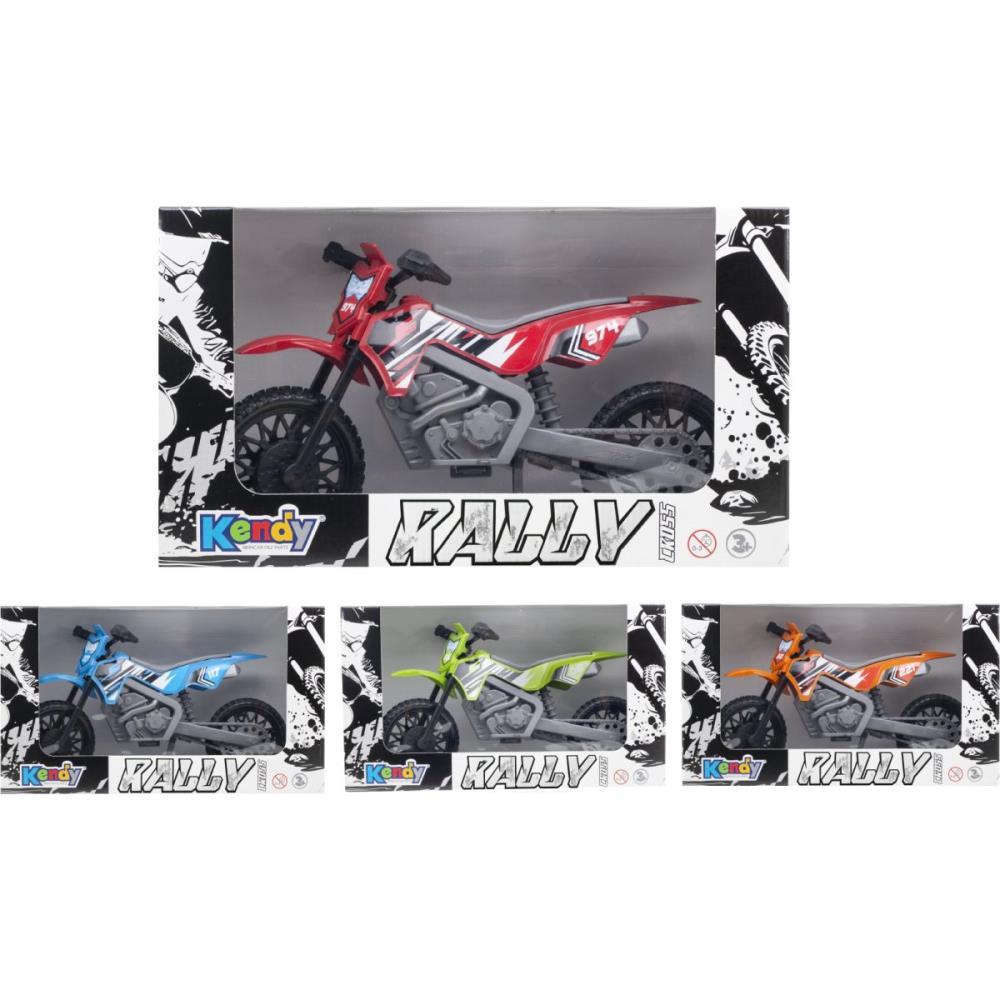 MOTO RALLY CROSS 33X10X19CM (S) KENDY BRINQUEDOS UNIDADE