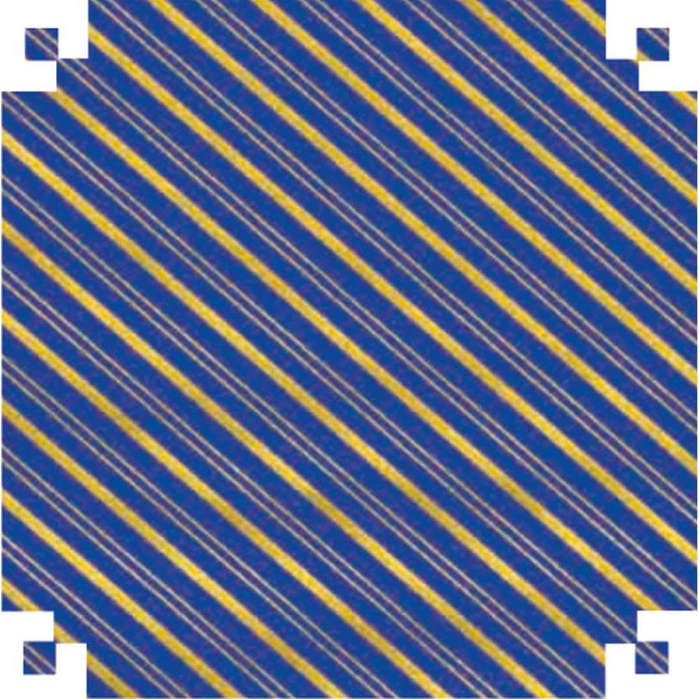 PAPEL PRESENTE BOBINA COUCHE 60CM.MOD.160 LISTRADO AZUL/OUR V.M.P. BO-100MTS
