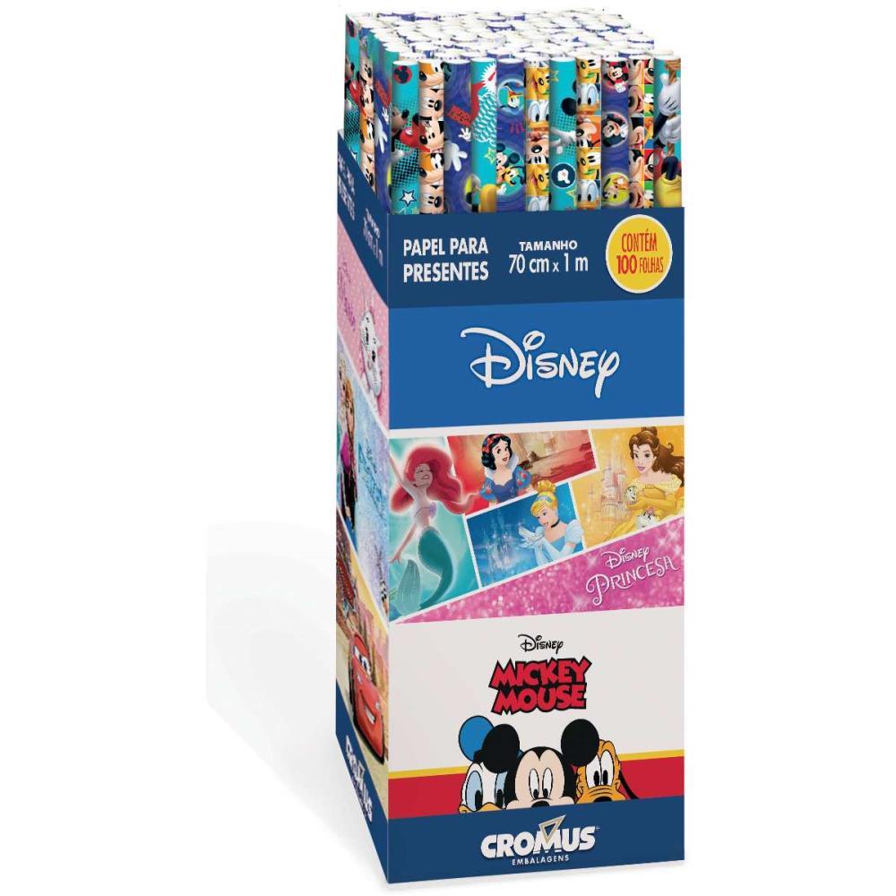 PAPEL PRESENTE 100X70CM. DISNEY SORTIDOS CROMUS DP.C/100