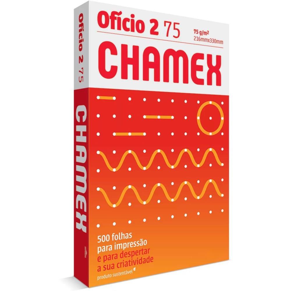 PAPEL SULFITE OFICIO 2 CHAMEX 75G 500 FOLHAS INTERNATIONAL PAPER PACOTE