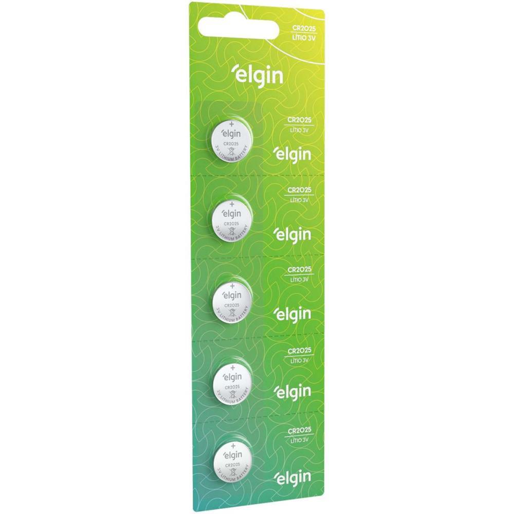 PILHA BATERIA BOTAO CR2025 3V LITHIUM ELGIN CT.C/05