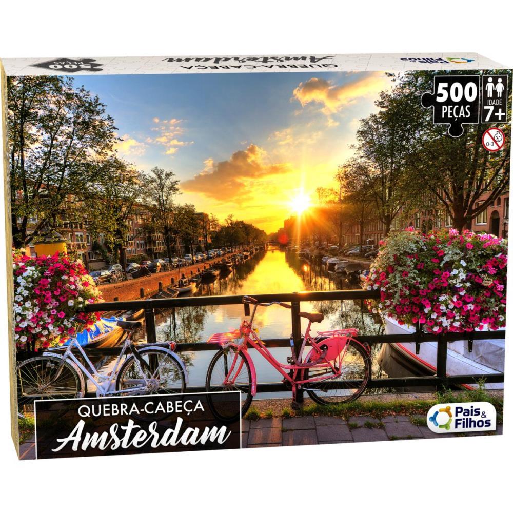 QUEBRA-CABECA CARTONADO AMSTERDAM PREMIUM 500PCS PAIS E FILHOS UNIDADE