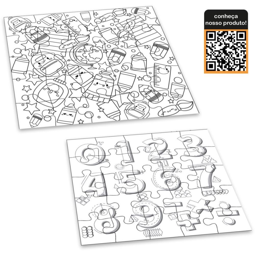 QUEBRA-CABECA CARTONADO JUMBO 25PCS PARA COLORIR (S) HOMEPLAY UNIDADE