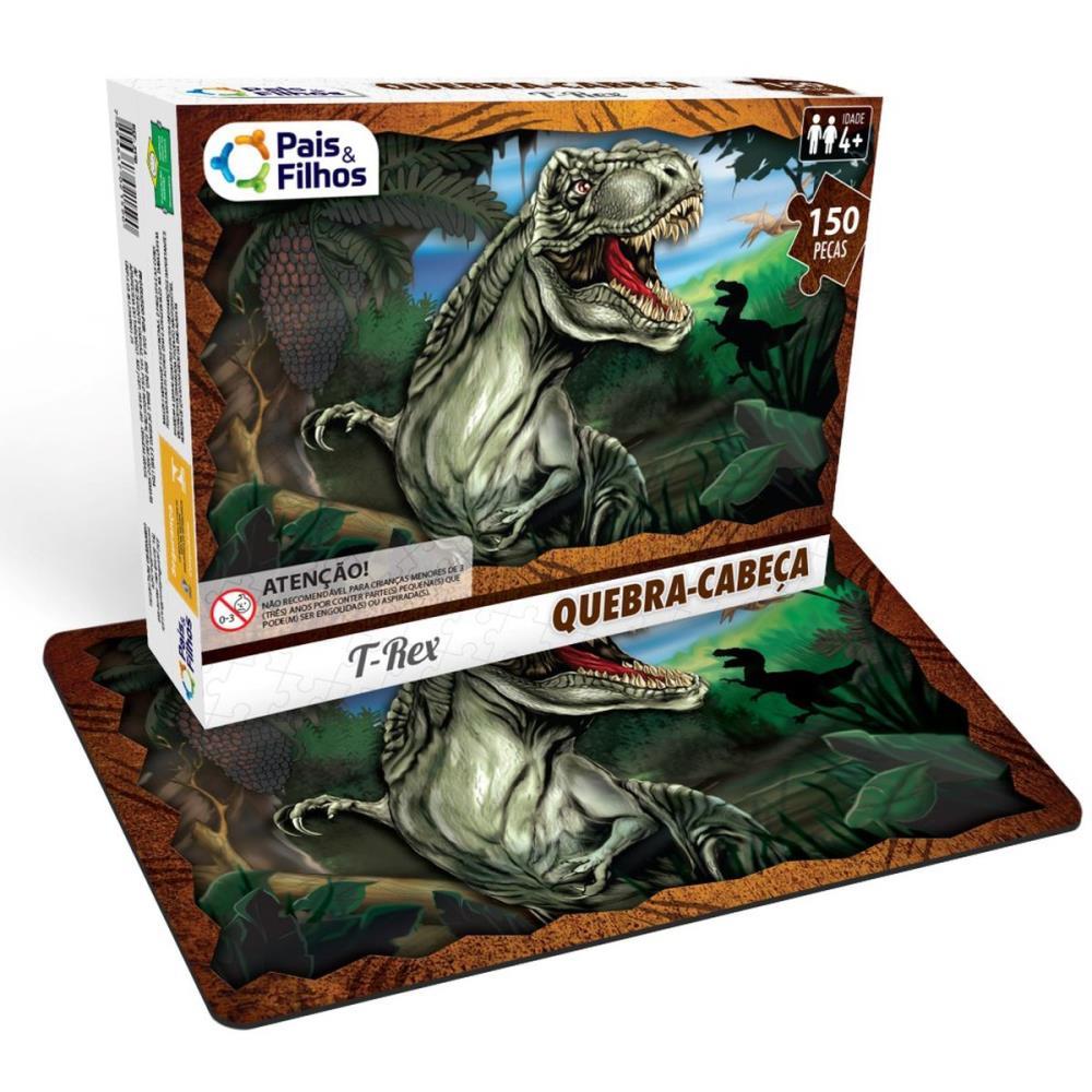 QUEBRA-CABECA CARTONADO T REX PREMIUM 150 PCS PAIS E FILHOS UNIDADE