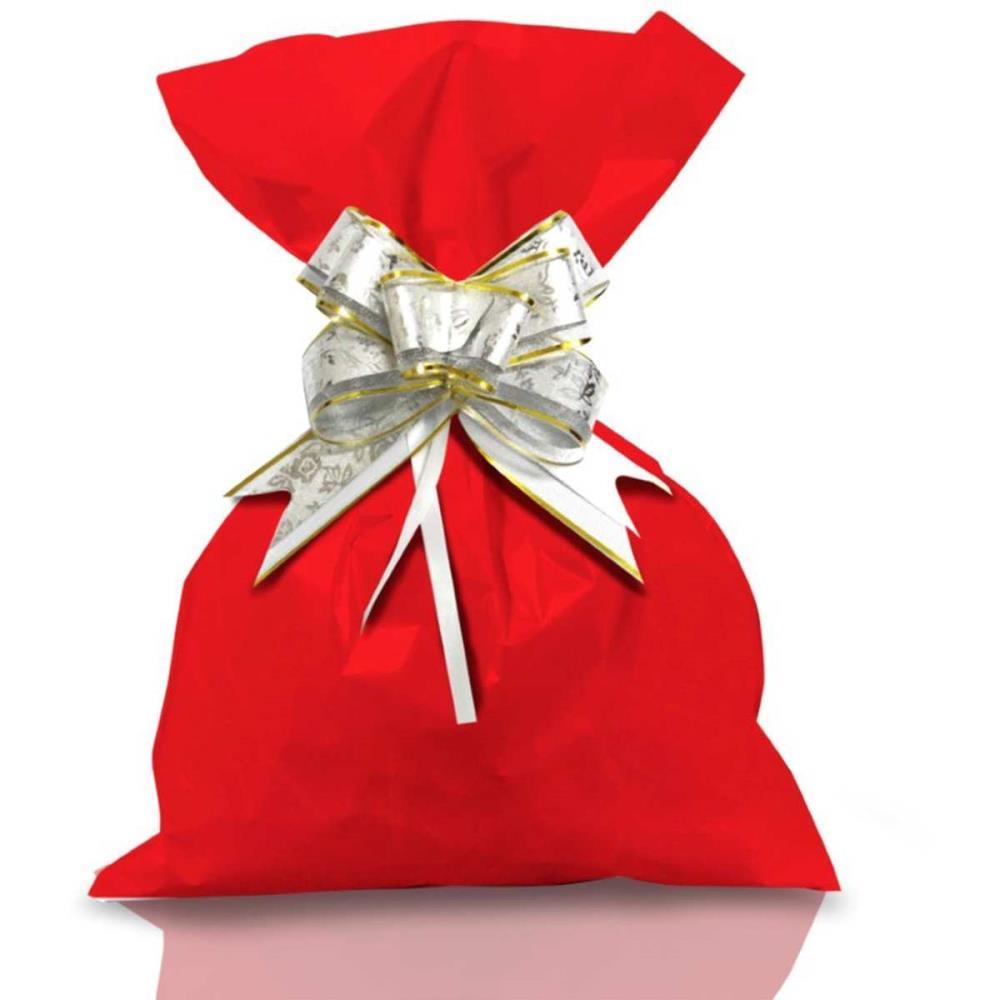 SACO METALIZADO 30X45CM VERMELHO GALA PCT.C/50