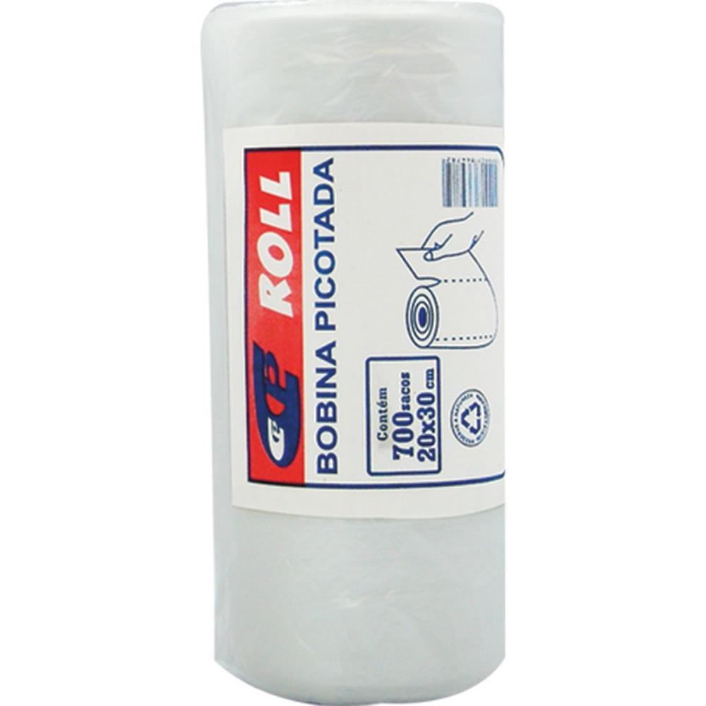 SACO PLASTICO EM BOBINA 20X30 PICOTADA 500GR. C/700UN CENTRAL PLAST BOBINA