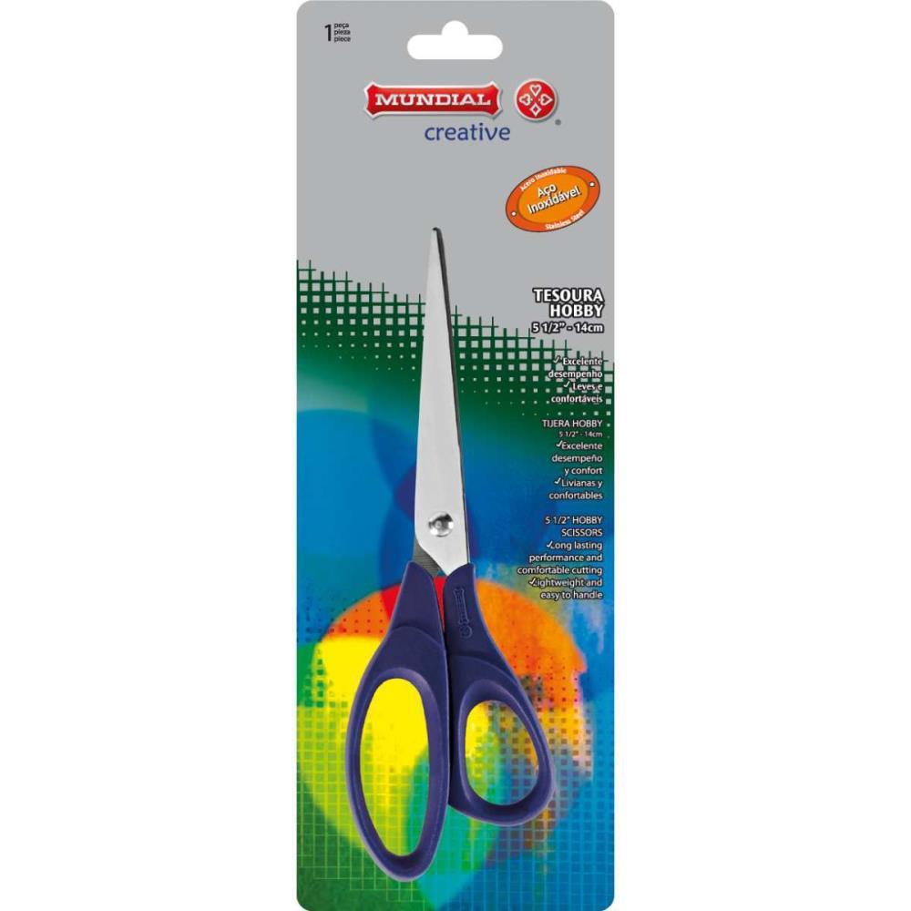 TESOURA CORTFACIL HOBBY 14CM. INOX MUNDIAL UNIDADE