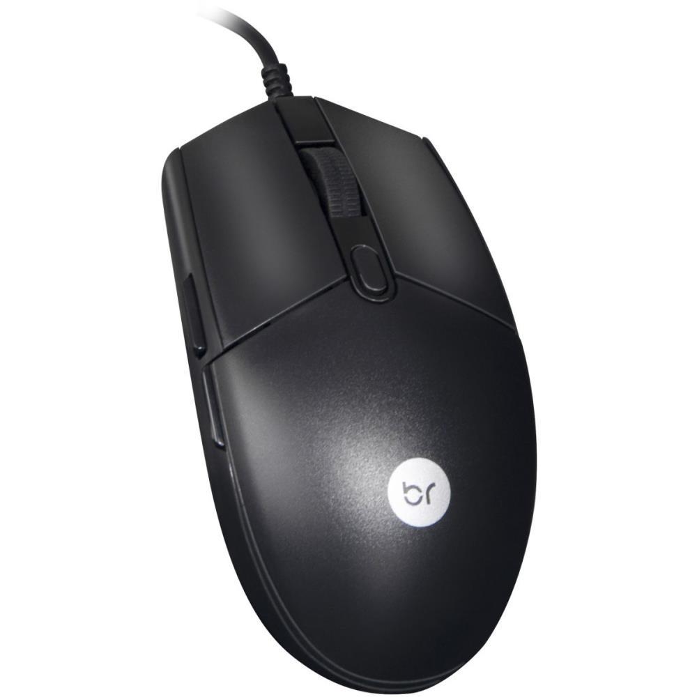 MOUSE OPTICO USB GAMER SER PRETO 3600DPI BRIGHT UNIDADE