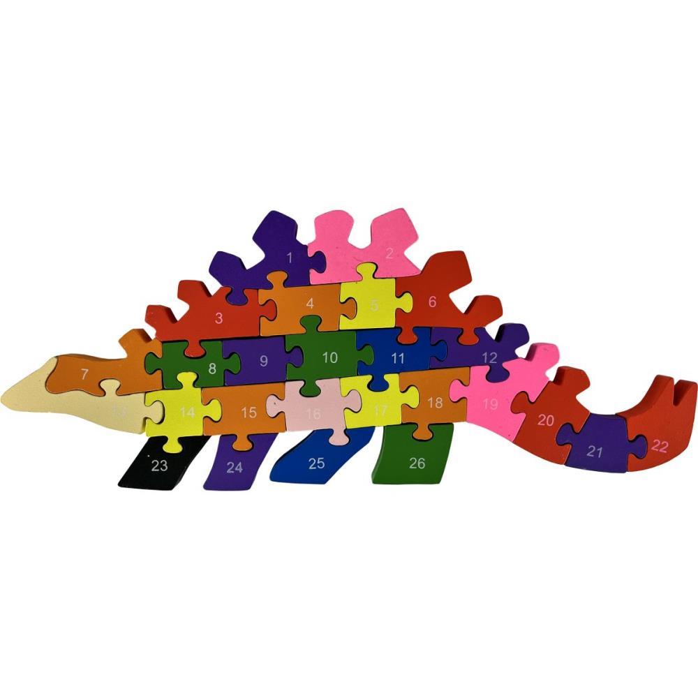 QUEBRA-CABECA MADEIRA DINOSSAURO 26 PECAS TOY MIX UNIDADE