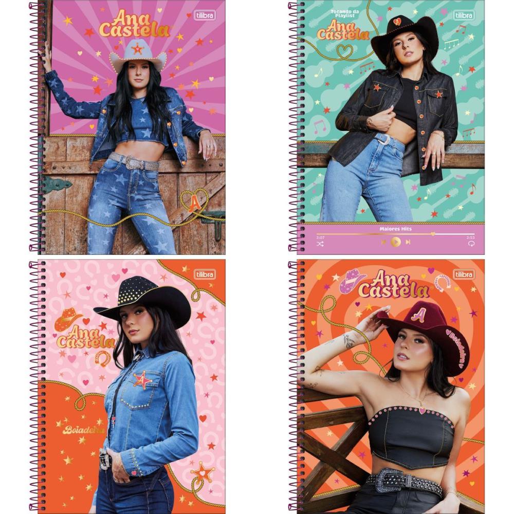 CADERNO 01X1 CAPA DURA ANA CASTELA 80FLS TILIBRA UNIDADE