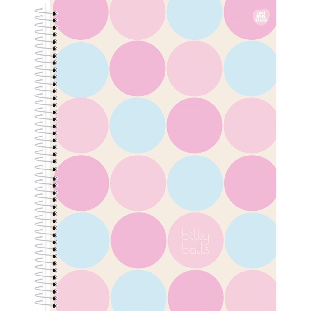 CADERNO 01X1 CAPA DURA BILLY BALLS 80F SD INOVACOES UNIDADE