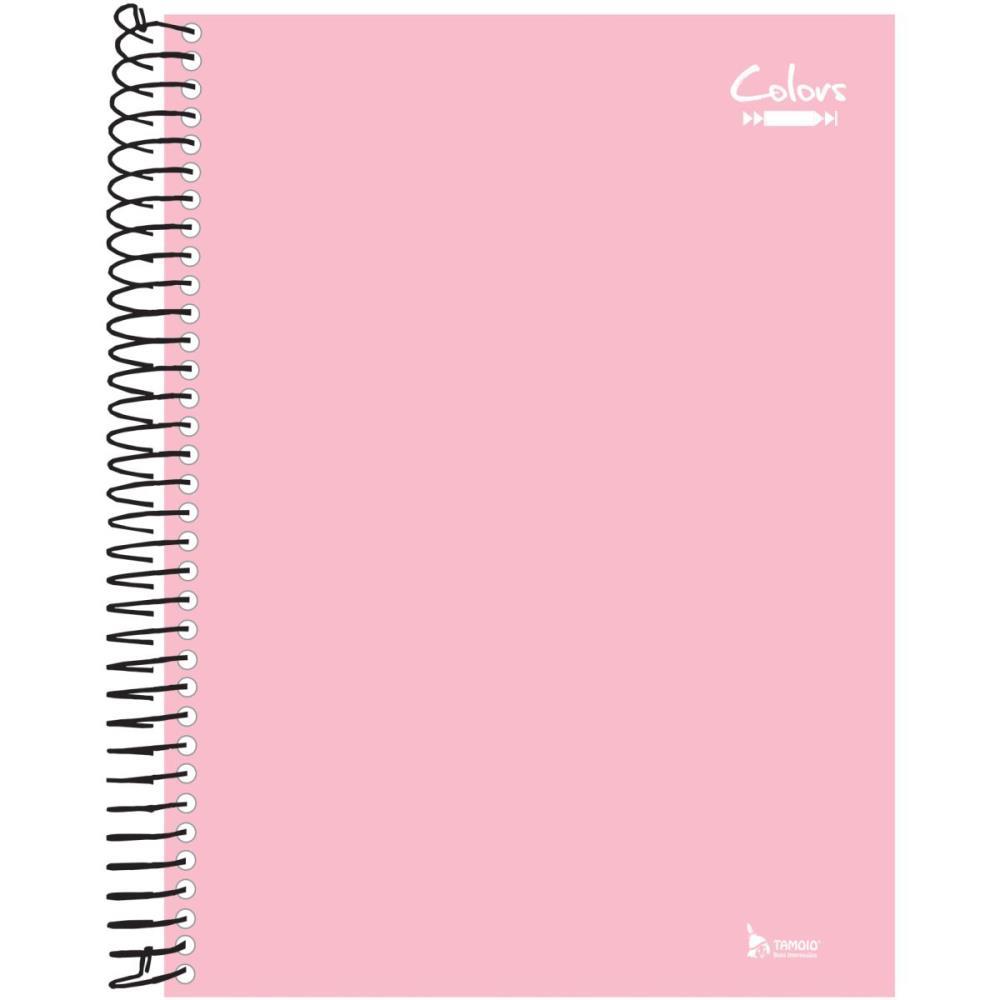 CADERNO 01X1 CAPA DURA NEUTRO ROSA PASTEL 96F TAMOIO UNIDADE