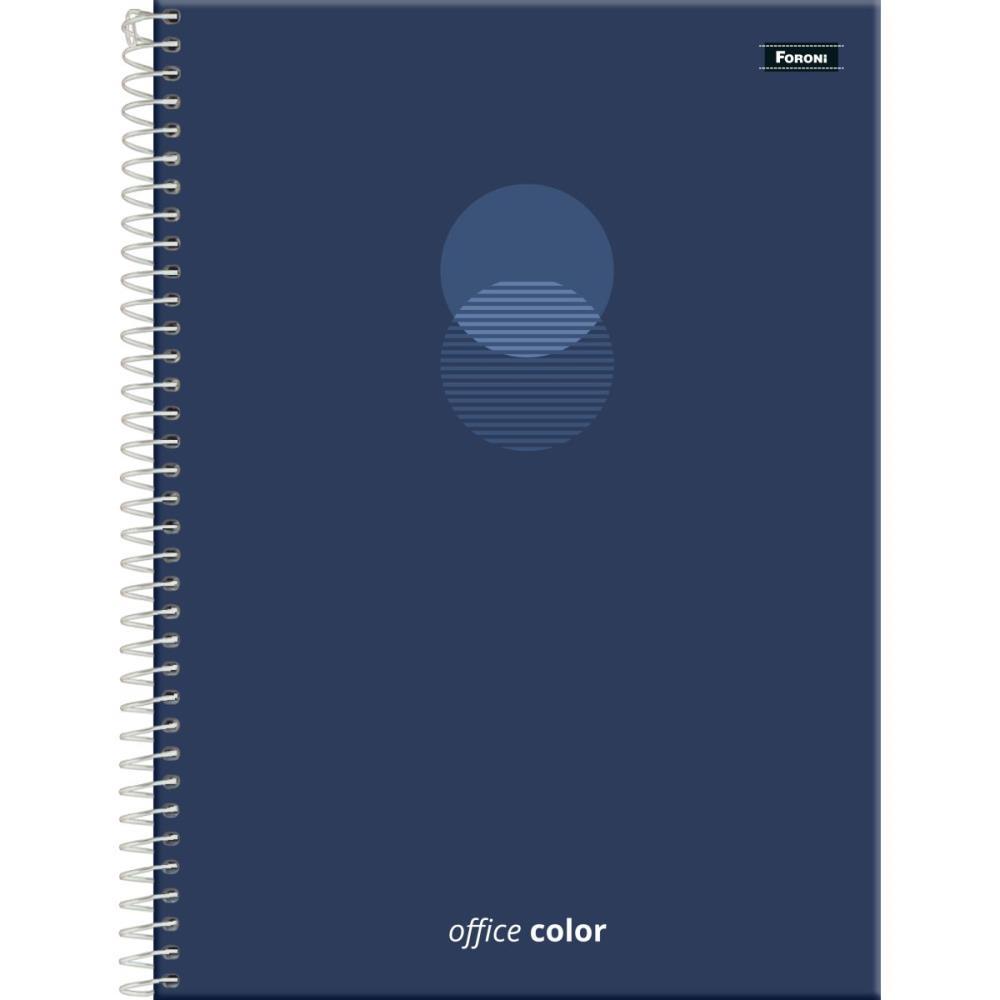 CADERNO 01X1 CAPA DURA OFFICE COLOR  80F FORONI UNIDADE