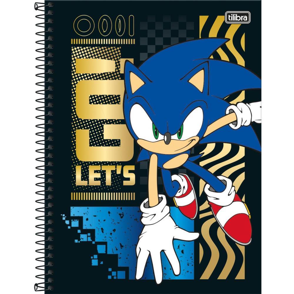 CADERNO 01X1 CAPA DURA SONIC 80FLS. TILIBRA UNIDADE