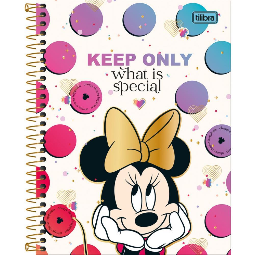 CADERNO 01X1 CP.DURA COLEGIAL MINNIE 80FLS TILIBRA UNIDADE