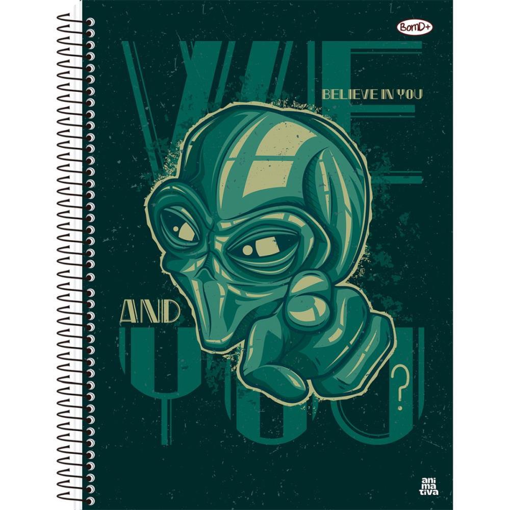 CADERNO 20X1 CAPA DURA BOM D+ MASCULINO 320F SD INOVACOES UNIDADE