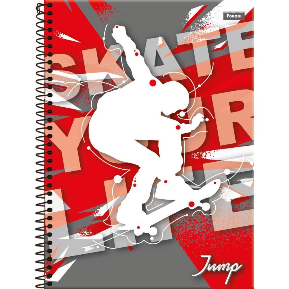 CADERNO 20X1 CAPA DURA JUMP 400 FOLHAS FORONI UNIDADE