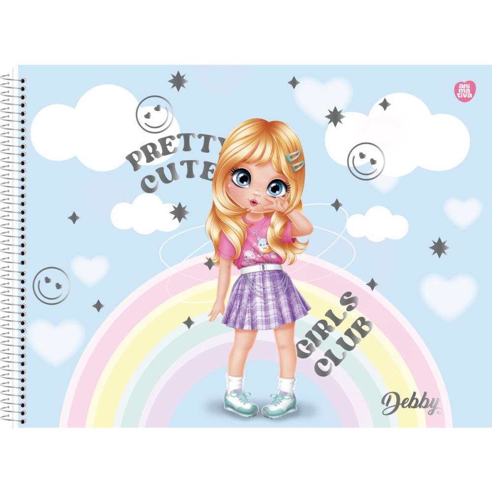 CADERNO DESENHO UNIV CAPA DURA DEBBY 60F SD INOVACOES UNIDADE